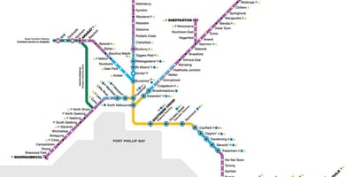 Vline מפה