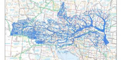 מפה של מלבורן המבול
