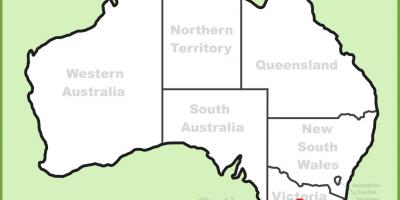 המפה מלבורן אוסטרליה